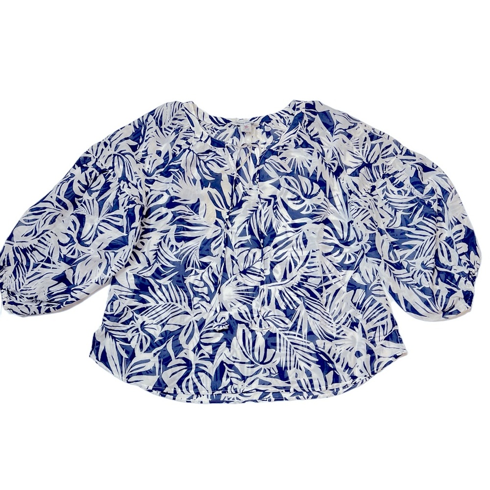 Tommy Bahama All My Fronds Top 3/4 Sleeve - Picture 6 of 14